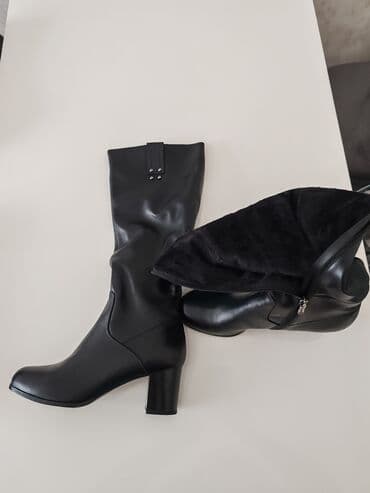qadin botlari: Çəkmə, Ölçü: 39.5, rəng - Qara, Yeni — 3