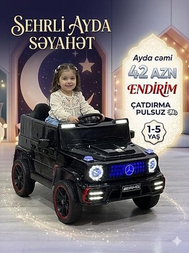 Uşaqlar üçün elektrikli minik maşını – Mercedes AMG üslubunda - 1–5