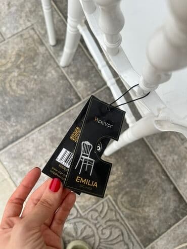 ucuz stullar: Qonaq otağı üçün, Qatlanmayan, rəng - Ağ Stul — 2