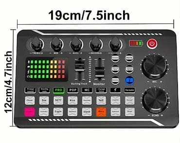 Səs effekti və studiaya nəzarət pulti – portativ USB/live sound karta — 3