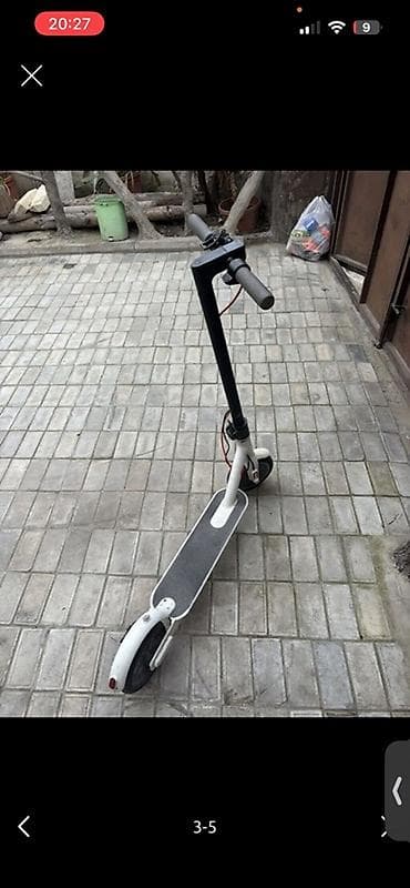 real mass: İşlənmiş Elektrik samokat 8", 351 - 500 Vt, 26 - 35 km/s, Ünvandan götürmə — 3