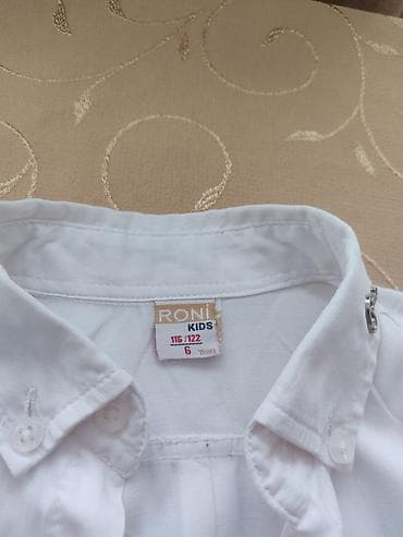 köynəy: Uşaq üçün ağ köynək - Brend: RONI KIDS - Ölçü: 116/122 (6 yaş) - — 3