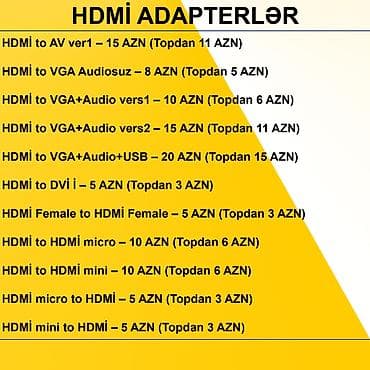 pc kamputer: HDMİ Adapterlər/Konverterlər (Çeviricilər) ⭐HDMİ to AV ver1 – 15 AZN — 2