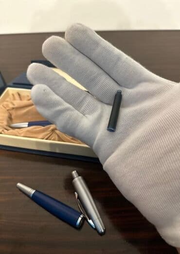 кликер для презентаций: Qələm, qələmlər, boz & göy BOSS 2x ədəd tünd göy rəngdə Münasib — 4