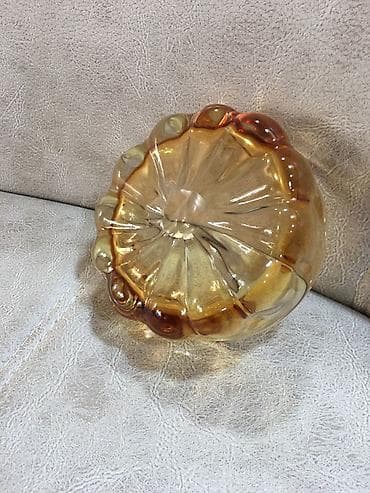 aksesuar qabi: Konfet və ya meyvə qabı. Rəngli şüşə, 60-70-ci illər, ideal — 3