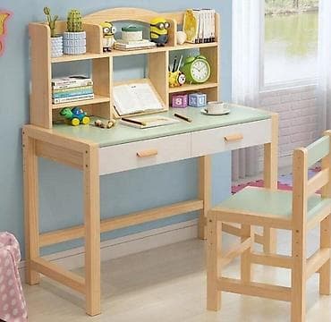 Ev və bağ: Yazı masası Uşaq dərs stolu Uşaq dərs masası 🔹️Uşaqlar üçün stol-stul — 1