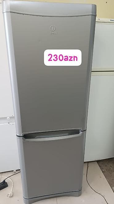 ucuz soyuducular: 2 qapılı Indesit Soyuducu Satılır, rəng - Gümüşü — 1