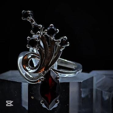 В комплекте: Кольцо, Серьги, Серебро, 925 проба — 3