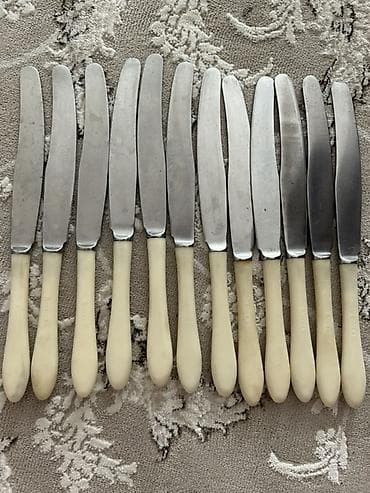 12 ədəd süfrə bıçağı dəsti - Material: paslanmayan polad bıçaq