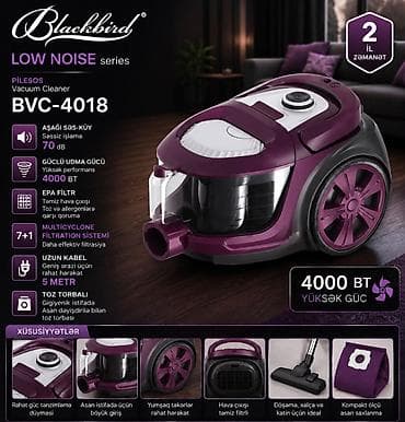 cat kabel: Blackbird BVC-4018 tozsoran – Low Noise seriyası - Səs-küy səviyyəsi — 1
