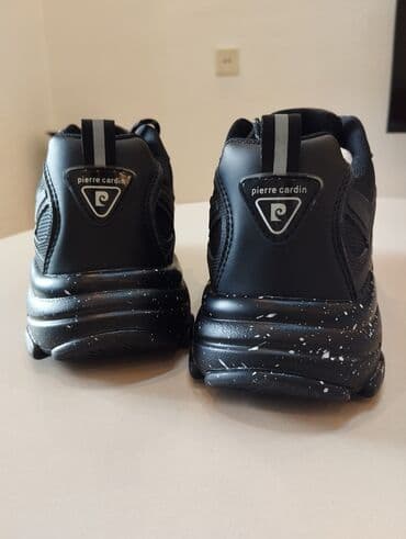 Туфли: Pierre Cardin kişi krossovkası – qara rəng, gündəlik və idman — 3