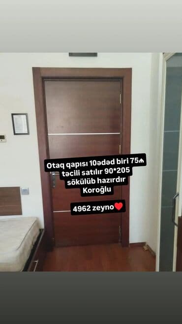 ikinci əl qablar: İşlənmiş Otaq qapısı Zəmanətsiz, Ünvandan götürmə — 1