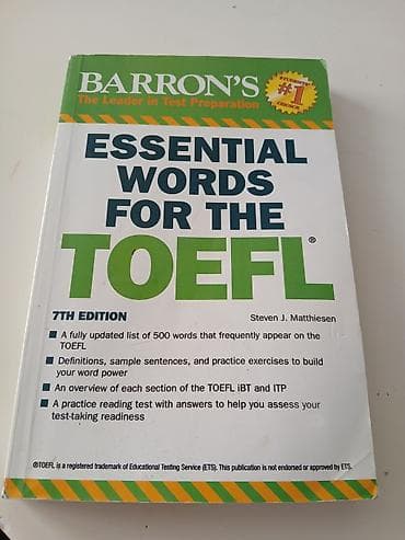 Barron’s – Essential Words for the TOEFL (7th Edition) kitabı -