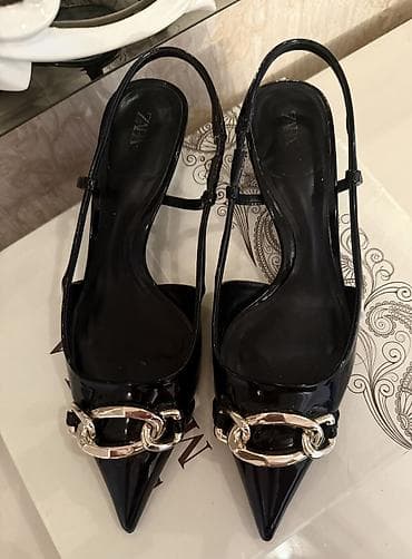 Tuflilər, Zara, Ölçü: 37, rəng - Qara, İşlənmiş — 1