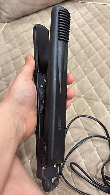 Saç ütüsü / saç düzləndirici - Rəng: qara, naqilli model - İstilik lalafo.az -da Saç ütüsü / saç düzləndirici - Rəng: qara, naqilli model - İstilik