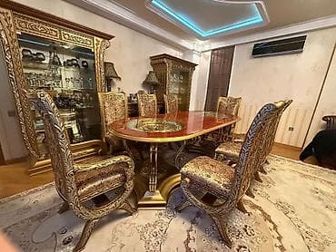 oturaca: İşlənmiş, Klassik divan, 2 kreslo, Divan, Bazasız, Açılmayan — 6