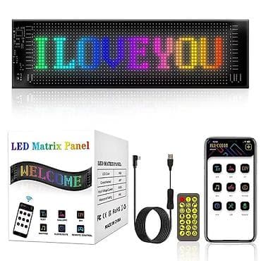 RGB LED Matrix Panel – mobil tətbiqlə idarə olunan çevik reklam/mesaj — 3