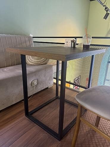 bar stolu: Sənaye3dene üslubunda bar/kiçik yemək masası - Dizayn: Minimalist — 1
