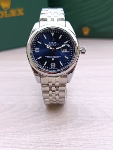 Stəkanlar: Yeni, Qol saatı, Rolex, rəng - Gümüşü — 3