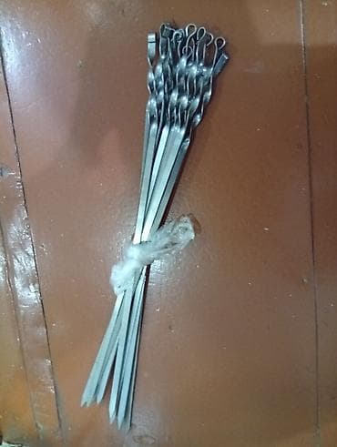 Manqal üçün metal şişlər dəsti - Material: paslanmayan/istiyə davamlı