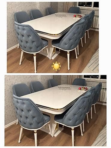 ❤️Masa ve 8 oturacaq ✅Satilir 1250 azn. ✅️Ankara mebel magazasindan