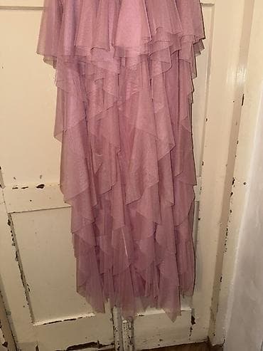 tul donlar: Tül qatlı geyim – zərif ziyafət/libas - Rəng: toz çəhrayı (dusty — 2