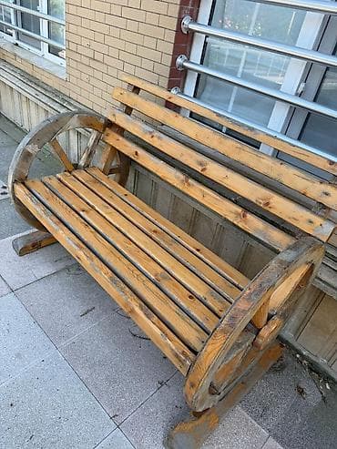 plastik stullar: Yumru masa, 10 stul, Açılmayan, Stullar ilə, Taxta — 2