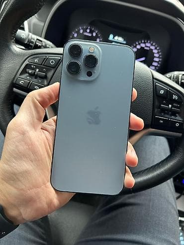 Mobil telefon və aksesuarlar: IPhone 13 Pro Max, 128 GB, Sierra Blue, Barmaq izi, Simsiz şarj, Face ID — 1