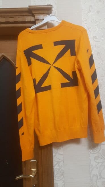 Köynəklər: Svitşot, Off-White, L, rəng - Narıncı — 4