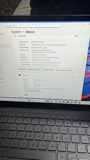 artel 360: İşlənmiş ASUS Zenbook, 15.6 ", AMD Ryzen 7, 512 GB, Ünvandan götürmə — 4
