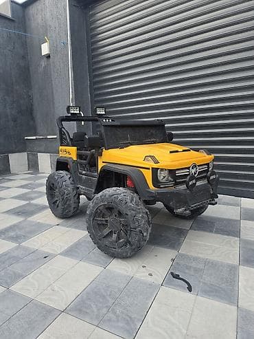 sari batinka: Uşaq üçün elektrikli off-road maşın - Korpus: sarı-qara rəngli, SUV — 1