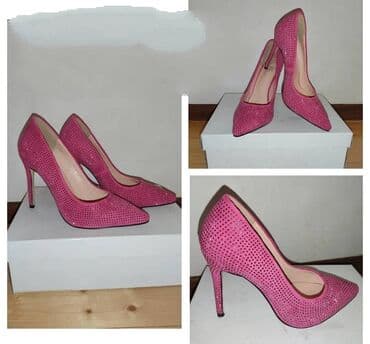 женские толстовки на молниями: Туфли, Размер: 39, цвет - Розовый, Б/у — 1