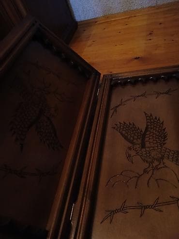 Нарды: Ağacdan hazırlanmış əl işı nərd dəsti - Material: təbii ağac, oyma — 2