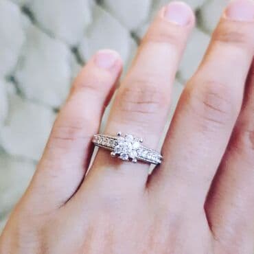 nişan donlari: Nişan, Üzük, Swarovski, Sarı qızıl, 585 Əyar — 1