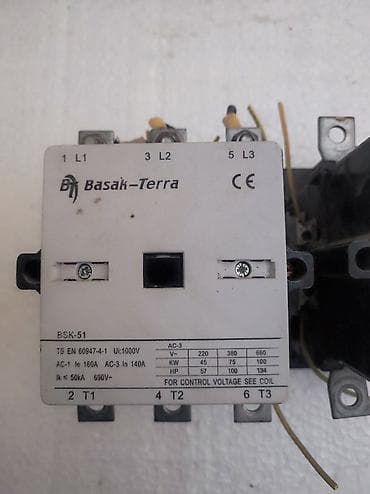 hovuz nasos: Başak-Terra BSK-51 kontaktor (3 faz) Texniki xüsusiyyətlər: - Model — 2