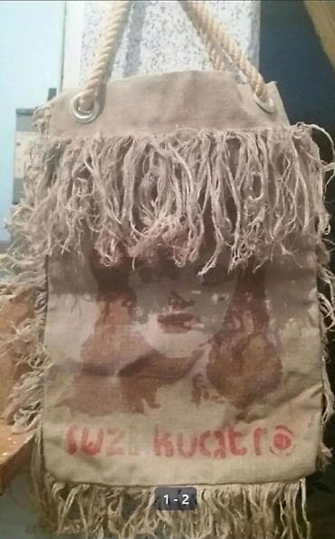 kanal tipli: Boho üslublu kətan xurcun - Material: qalın kətan/parça - Dizayn: ön — 1