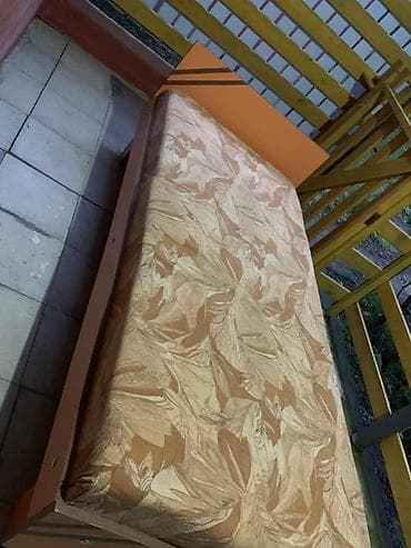 ev ucun mebel 2ci əl: Təknəfərlik çarpayı, Matras ilə, Siyirməsiz — 3