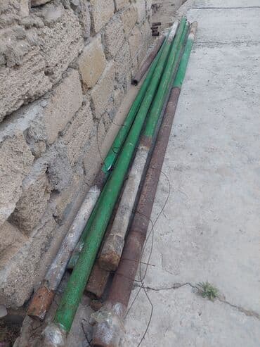 Metal borular 50lik qalin stenkali 6eded - Uzunluqlar: her biri 3.7sm