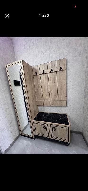 2 qapılı, Güzgülü, Digər rəng, Digər material, Açılan, Künc dolab