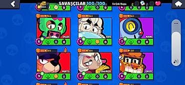 oyun disk: Brawl Stars hesabı – yüksək səviyyəli profil - Kupa yolu: 52,664 (ən — 6