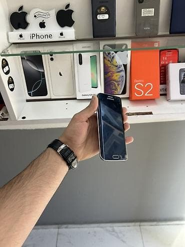 samsung a7 2018: Samsung Galaxy S6, 32 GB, rəng - Qara, Barmaq izi — 4