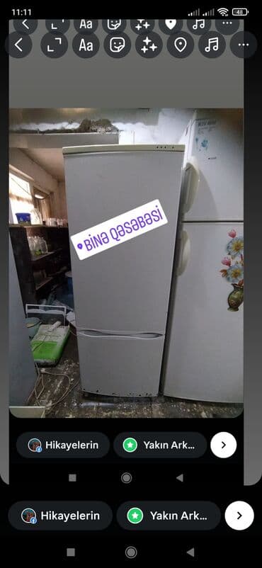 Audio: 1 qapılı Indesit Soyuducu Satılır, rəng - Ağ — 8