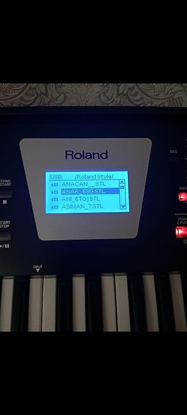 Fleytalar: Sintezator, Roland, İşlənmiş, Ünvandan götürmə — 2