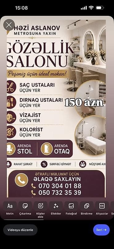 is axtar: Vizajist tələb olunur, Yerin icarəsi — 3