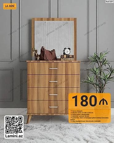 Termolar: LA MINI termo güzgülü komod Məhsul xüsusiyyətləri: - Model kodu: 5351 — 1
