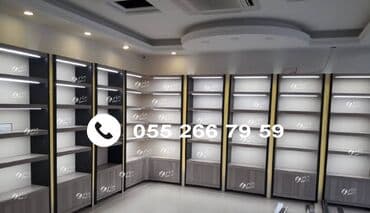 Mağaza vitrin mebellərin sifarişi