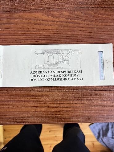 Məhsul: Azərbaycan Respublikasının Özəlləşdirmə çeki (Dövlət at lalafo.az Məhsul: Azərbaycan Respublikasının Özəlləşdirmə çeki (Dövlət