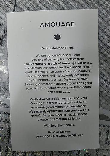 orginal canta: Amouage Lustre ətri __ Qeyd edim ki, məhsulun orijinal qiyməti 475$ — 2
