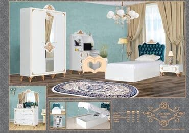 железная кровать односпальная: Yataq otağı dəsti — 1