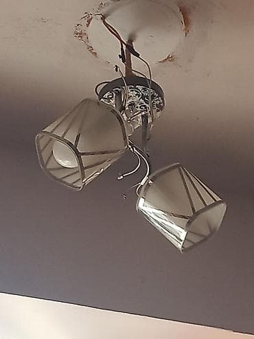Çılçıraq, 2 lampa, Şüşə